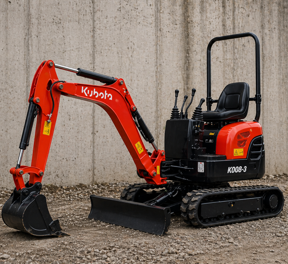 Wynajem minikoparki Kubota K008-3 Gryfów Śląski